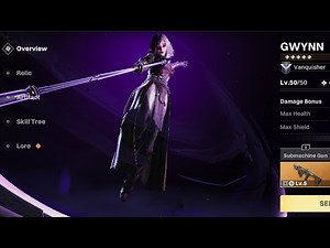 GWYNN Destiny Rising Charecter Showcase, Build and Gameplay!