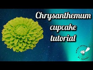 Chrysanthemum cupcake flower tutorial