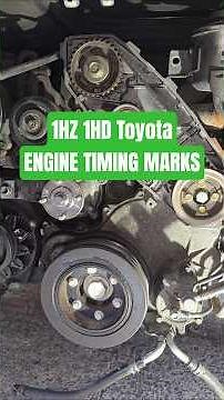 Toyota Landcruiser 1HZ 1HD Timing Marks Explained Cambelt Replace Guide Coaster #toyotalandcruiser
