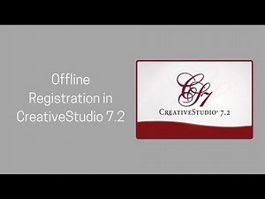 CreativeStudio 7.2 Offline Registration