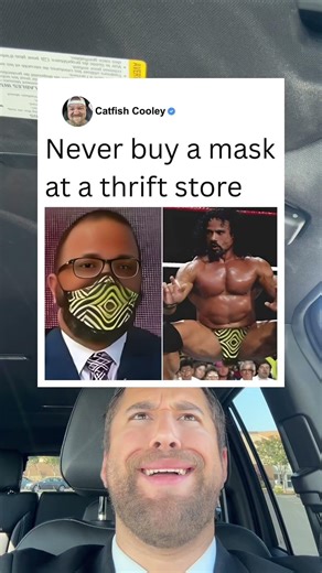 This is why you should never buy a mask at a thrift store