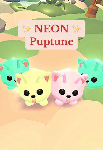 Heartwarming Neon Puptune Ice Cream Adoption Story in Roblox Adopt Me
