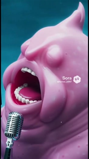 Blob fish singing opera