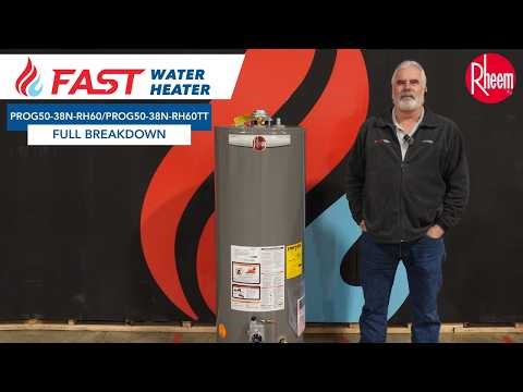Rheem 50-Gallon Gas Water Heater PROG50-38N RH60 / RH61 / RH62 - Full Breakdown