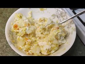 how to make creamy and tasty potato salad/ mashed potatoes recipe