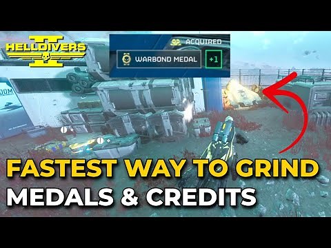 How To Farm Medals & Credits FAST as a SOLO Player - Helldivers 2