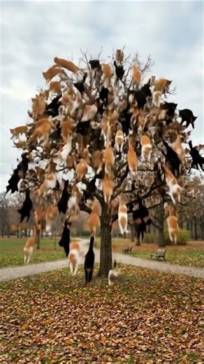 The Ultimate Literal Cat Tree! 🌳🐈 #shorts