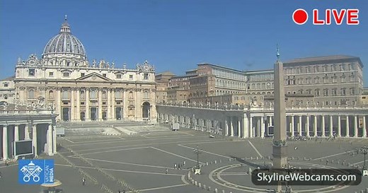 【LIVE】 Webcam Vatikan - Petersplatz | SkylineWebcams