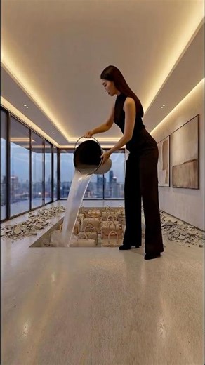 INSANE LUXURY FLOOR 👜 Designer Bags Sealed in Epoxy #epoxy #luxury #designer