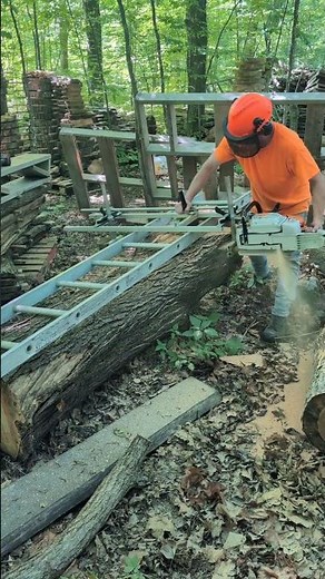 how to use an Alaskan chainsaw mill