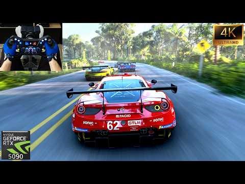 Ferrari Risi Competizione 488 GTE VS Hypercars - Forza Horizon 5 | Moza R9 KS Pro GT Steering Wheel