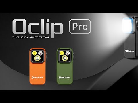 Olight OClip PRO - New 2025 Release - Super Cool Hands Free USB-C Rechargeable EDC Light