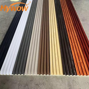 [Hot Item] Wooden Grain PVC WPC Fluted Wall Panels for Decoration