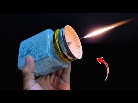 I built the world's most powerful "carbide lamp"! Insane chemical hack