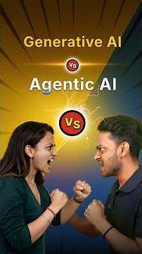Generative AI vs Agentic AI: The Real Difference 🤯