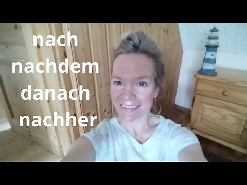 What is the difference between nach, nachdem, danach & nachher? (German A1/A2)