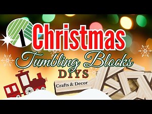 🎄Christmas DIYs with Tumbling Tower Blocks | Dollar Tree Craft | Beautiful Holiday Centerpieces