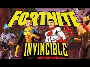 Invincible & Omni-Man Play Fortnite with Tech Jacket & Robot!