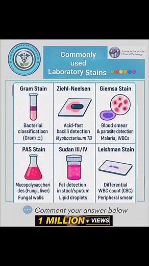 🔴 Stains Used in Medical Laboratory ✅ #highlights2025 #hihlightsシ゚ #fypシ゚viralシ #followerseveryone #viralreelsシ #reelsviralシfb #highlightsシ゚ #reelsfbシ #highlightseveryone #highlightseveryonefollowers #trends #trend #fypシ #viralreelschallenge #highlights | Medical Laboratory Scientists