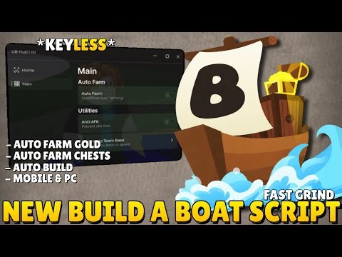 New Build a Boat For Treasure Script *NO KEY* | Auto Farm Gold, Auto Build, Auto Farm Chest...