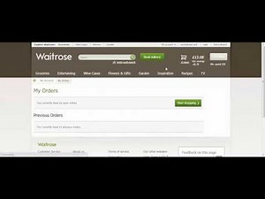 How to find your previous orders on the Waitrose website