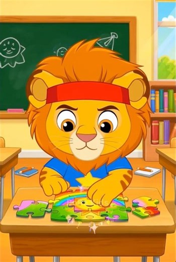 Leo Solves a Puzzle 🦁🧩 | Kids Problem Solving Story | Fun Learning Cartoon