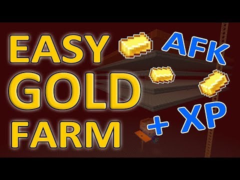 Minecraft Easy GOLD XP FARM (Pigman Farm) 1.14 | AFK