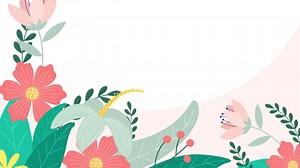 Motion graphic of hand drawn spring background Free Stock Video Footage