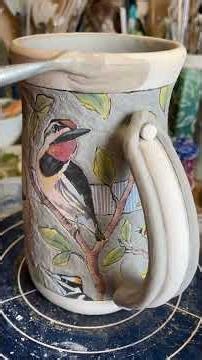 Part 2 - Glazing and the Finished Mug #ceramic #pottery #handmade pottery