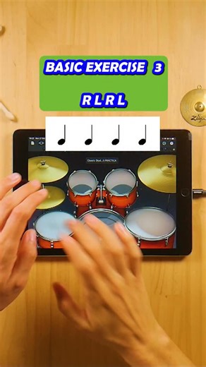 BASIC RHYTHM EXERCISES EVERY DRUMMER SHOULD KNOW 🧠 #LearnDrums #DrumPractice #DrumGroove #BeginnerDrummer #DrumTutorial #GarageBandDrums #FingerDrumming #DigitalDrums #DrummerLife #AKENKO | Akenko.official