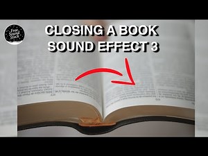 Book Closing Sound