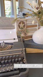 DIY Rustic Flag #DIYDecor #FlagDay | The Honeysuckle Haven