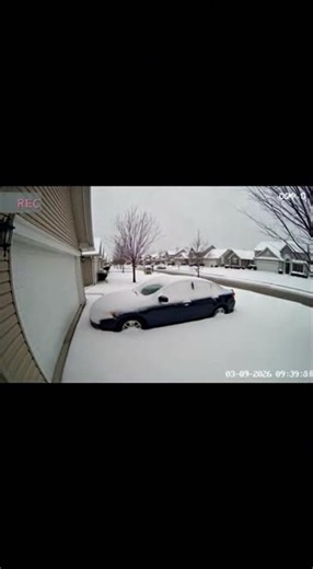 Insane Snowstorm Timelapse Buries the Car ❄️😳