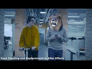 Face tracking and Replacement in after effects workflows timelapse
