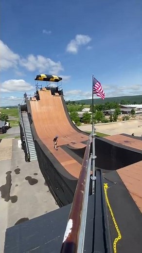 Mega ramp skating at camp Woodward PA