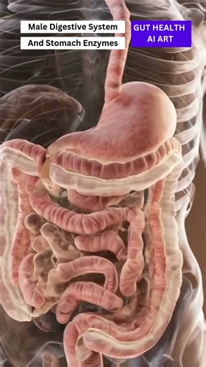Male Digestive System and Stomach Enzymes