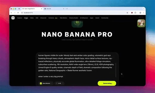 Open-Higgsfield AI: An open-source, local clone of Higgsfield's AI Studio. Generate high-quality AI video and images using Muapi. Features text-to-video (T2V), image-to-video (I2V), and advanced camera controls. | Thanh Hoang