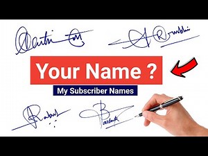 ✅ Signature Tutorial: Signature Style Of My Name | How to Sign Your Name | Beautiful Signatures