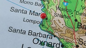 Lompoc California Map Marked By Red Stock Footage Video (100% Royalty-free) 3460224953 | Shutterstock
