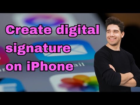 How to create digital signature on iphone