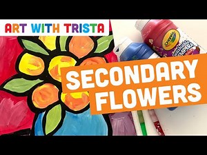 How to Teach Secondary Colors Mixing the Primary Colors Art Lesson - Art With Trista Video Tutorial