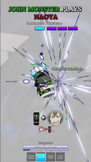 MONSTER PLAYS NAOYA IN JUJUTSU SHENANIGANS #jjs #roblox