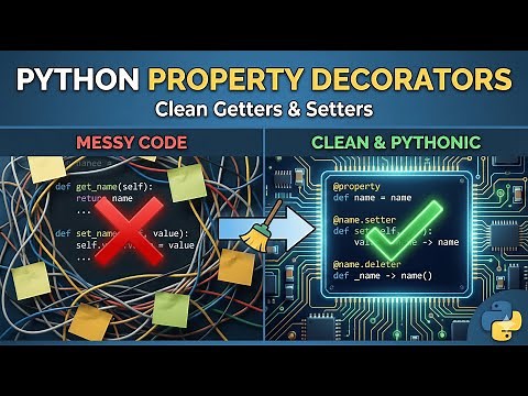 Python Property Decorators | Clean Getters & Setters Guide#Python #Programming #OOP