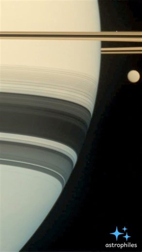 Can you find the tiny moon? 🪐 Saturn & Titan (15 Years Ago!) Image Credits: ‪@NASA‬ #shorts #saturn