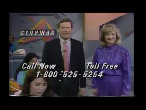 Cinemax promos (March 16, 1986)