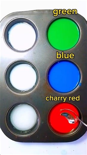 Guess the Color | green + blue + charry red#colormixing #shorts