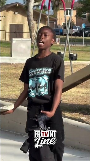 Kid crashes out at the park 🤣#frontlinetv #fyp #trending #viral #funny