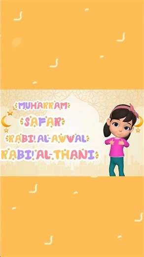 Kids Learn the 12 Islamic Months 🌙 | Fun Hijri Calendar Song #HijriCalendar #islamic #shorts #viral