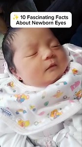 👶✨ 10 Fascinating Facts About Newborn Eyes 1. Limited Vision at Birth – Newborns can only see about 8–12 inches away (just enough to see your face while feeding). 2. Blurry World – Their vision is fuzzy, so they recognize parents more by voice and smell at first. 3. Black & White at First – Babies see mainly shades of gray at birth, with color vision developing around 2–3 months. 4. Blue or Gray Eyes – Many babies are born with blue-gray eyes because melanin (eye pigment) hasn’t fully developed