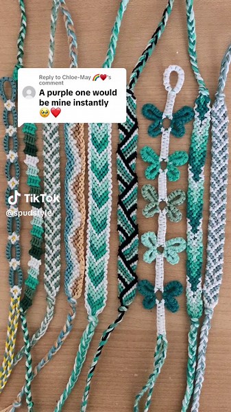 Butterfly Friendship Bracelet Tutorial: 4-Color Pattern